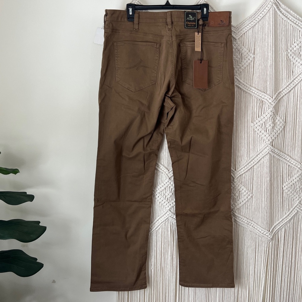 34 Heritage Charisma Brown Straight-Leg Pants 38 X 32 NWT - Picture 6 of 16
